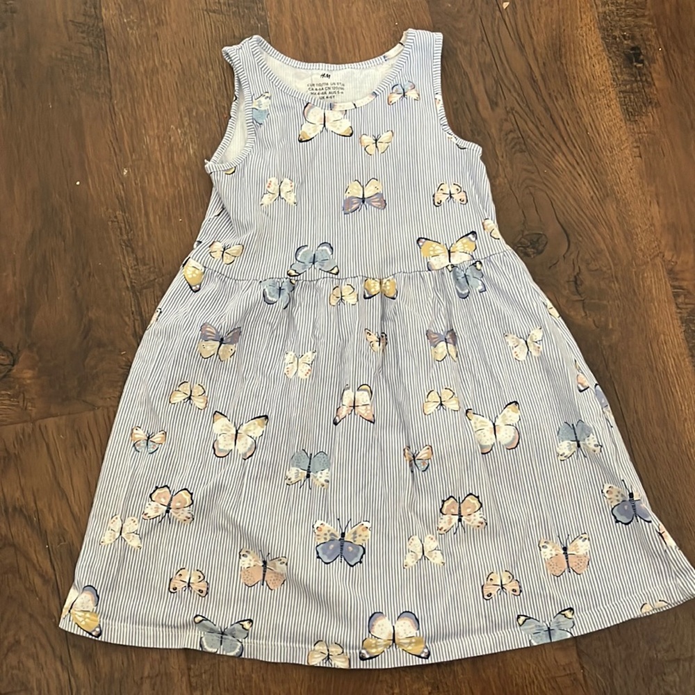 H&M 5T butterfly dress
